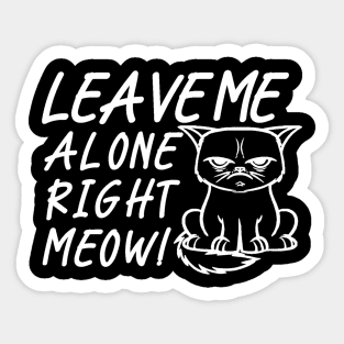 Funny angry cat Sticker